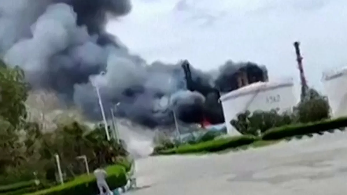 Lavan refinery blaze continues hours after US-Iran ceasefire agreement