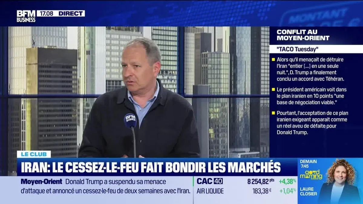 Le Club : Iran, le cessez-le-feu fait bondir le marché - 08/04