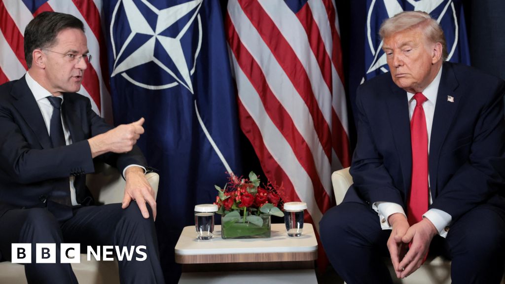 Trump criticises Nato as alliance chief describes meeting as 'very frank' 