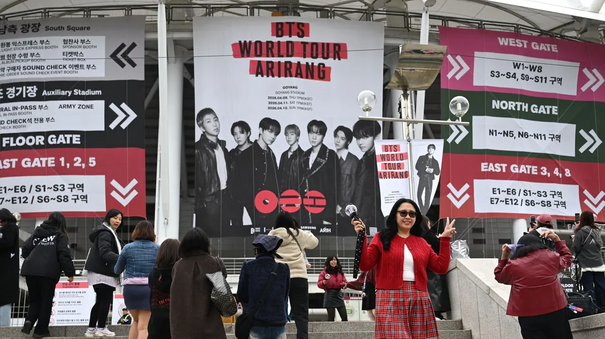 Le groupe de K-pop BTS lance sa tournée mondiale dans l'élan de son dernier album "Arirang"