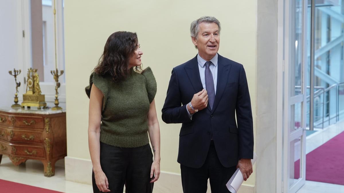 
                                                                                Feijóo y Ayuso se reunieron el martes para coordinar la estrategia de oposición a Sánchez
                                                                            