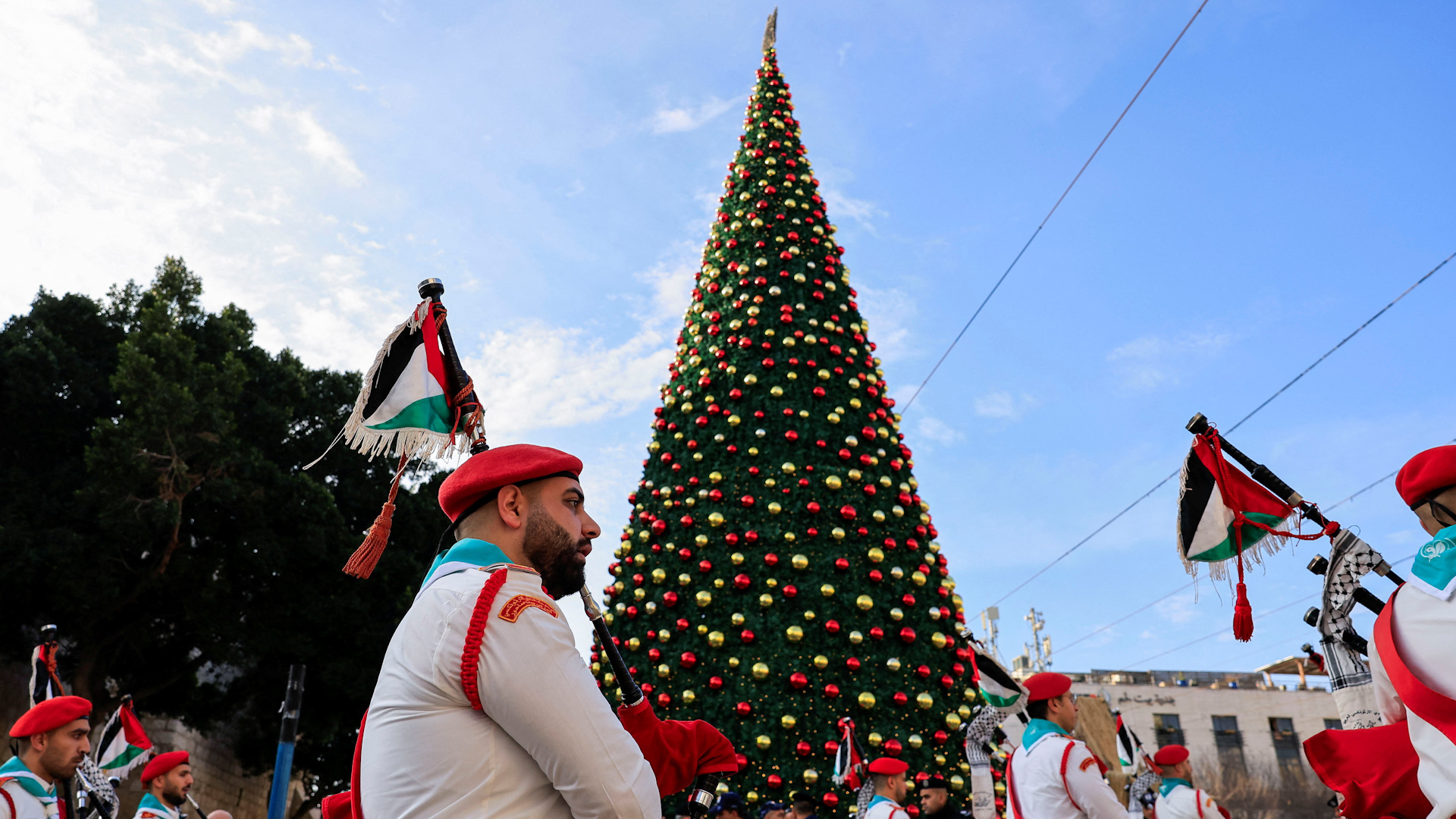 Orthodox Christians celebrate Christmas in Bethlehem
