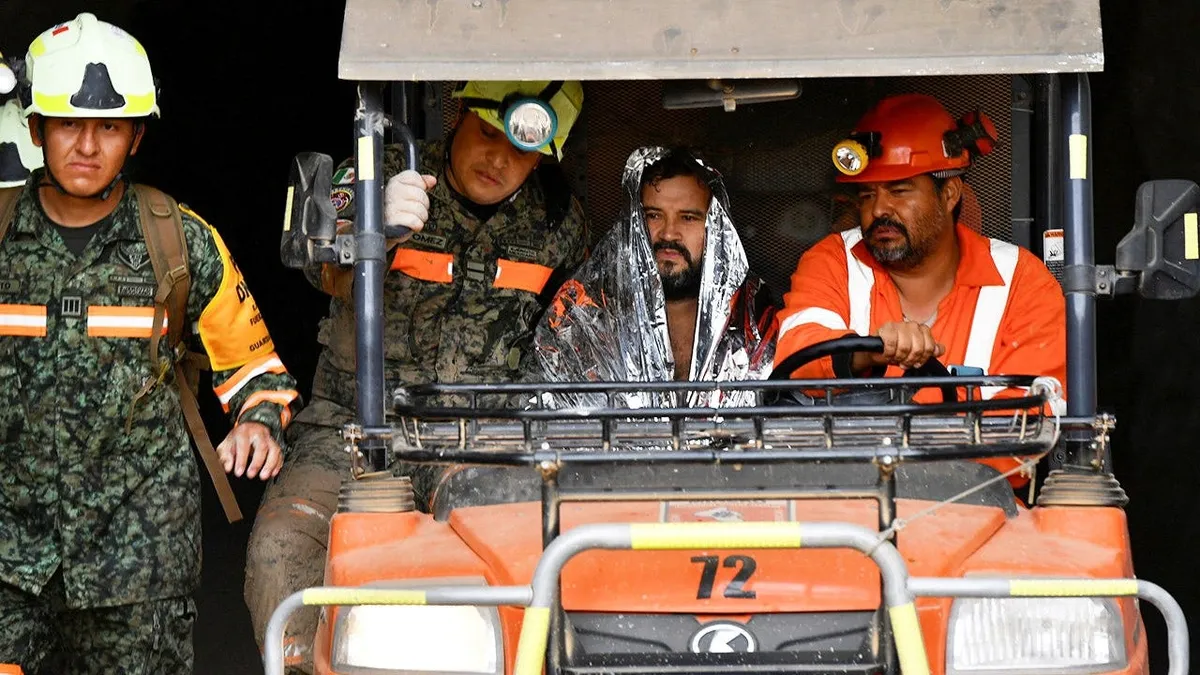 Miner rescued alive after spending nearly 2 weeks trapped underground in flooded area