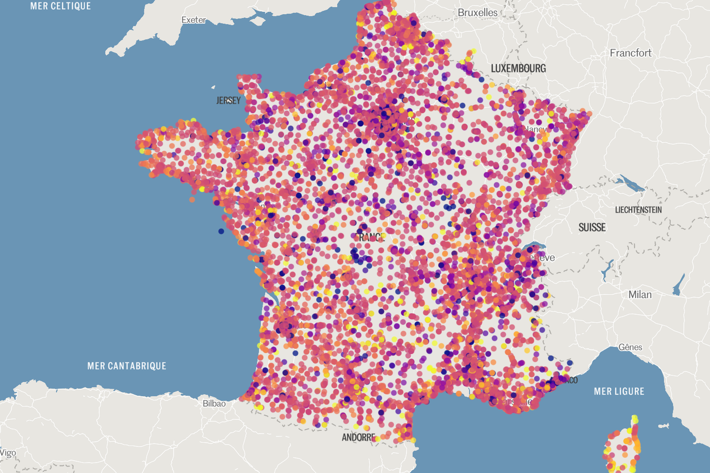 La carte des prix des carburants dans toutes les stations-service de France