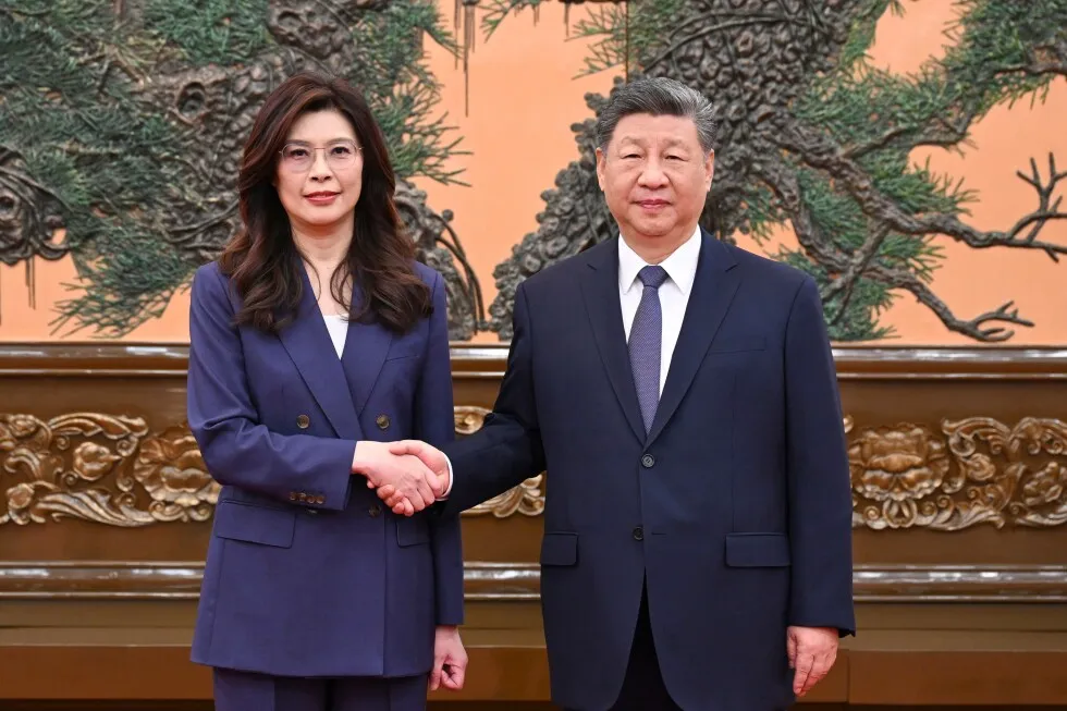 Taiwan’s opposition leader meets China’s Xi Jinping as both sides call for peace