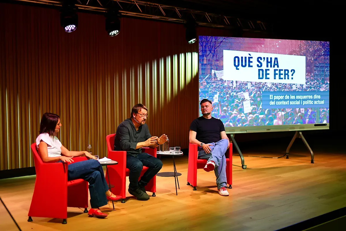 Podemos se abre a hablar "con todo el mundo" para definir el modelo de la izquierda alternativa que presentó con Rufián