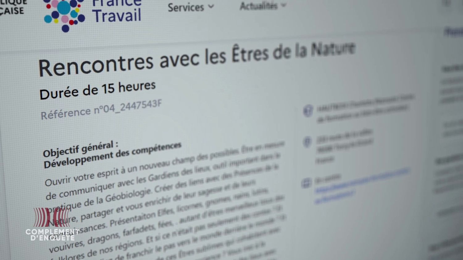 "Je ne m'attendais pas à trouver ça sur Pôle Emploi !" Rencontrer des elfes, faire venir des dragons... des formations ésotériques financées par de l'argent public