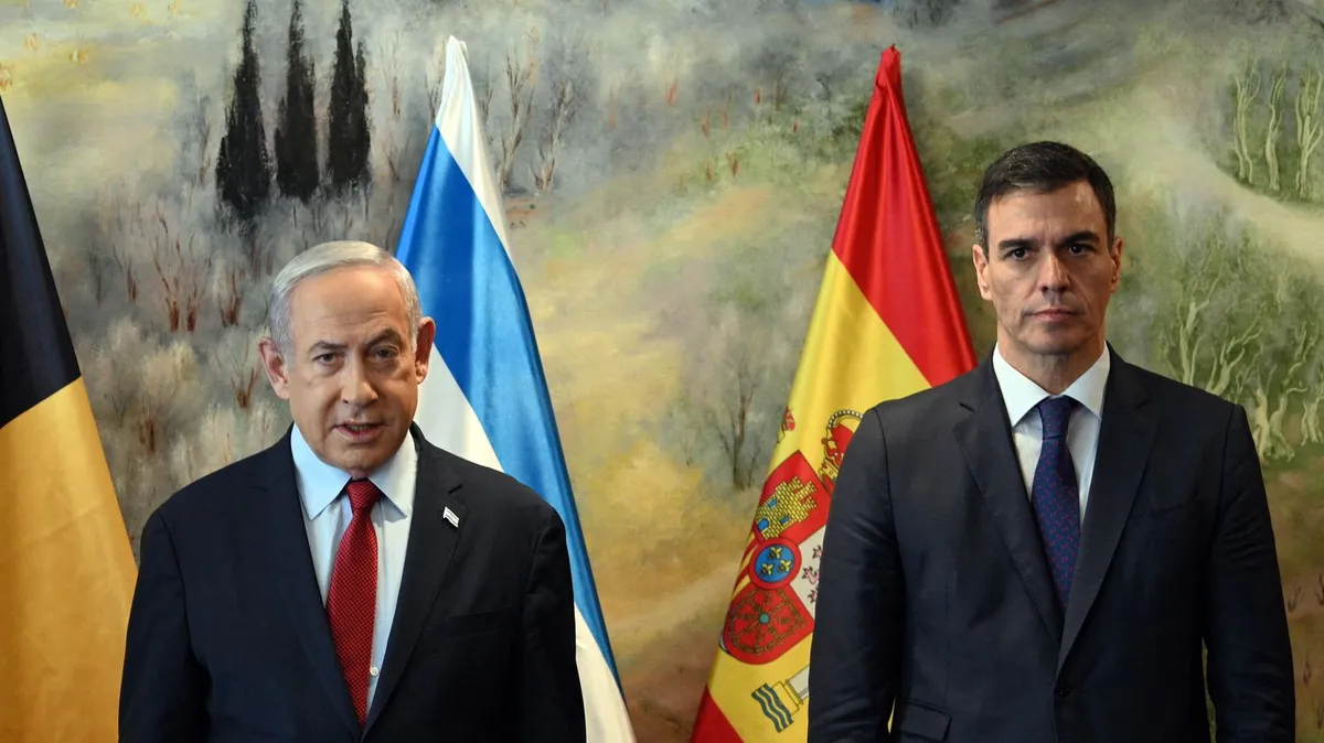 Benyamin Nétanyahou accuse l'Espagne d'"hypocrisie" et d'"hostilité" et l'exclut du mécanisme de surveillance de la trêve à Gaza