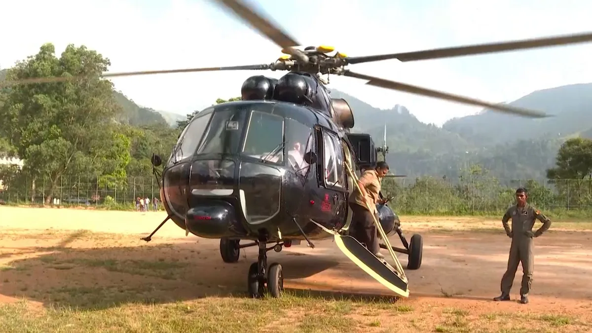 Sri Lanka airlifts aid to communities devastated by huge floods