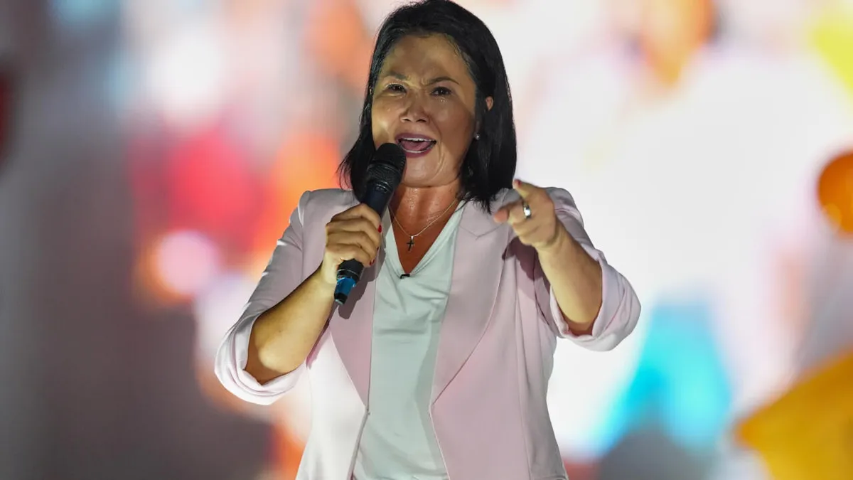 Pérou: dernier meeting de Keiko Fujimori pour la fin de la campagne présidentielle