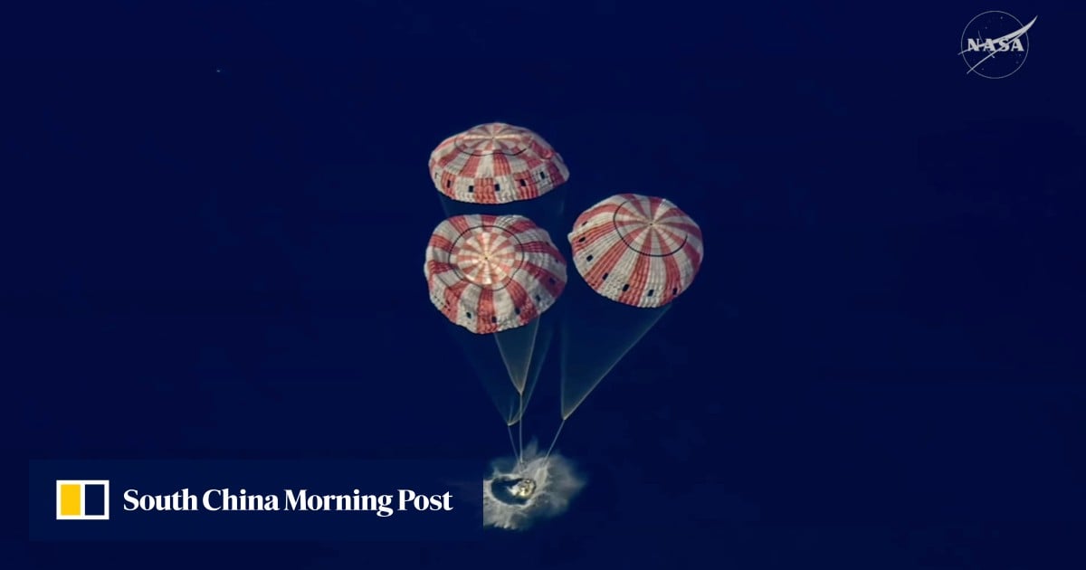 Watch Artemis II astronauts hurtle home from moon towards splashdown