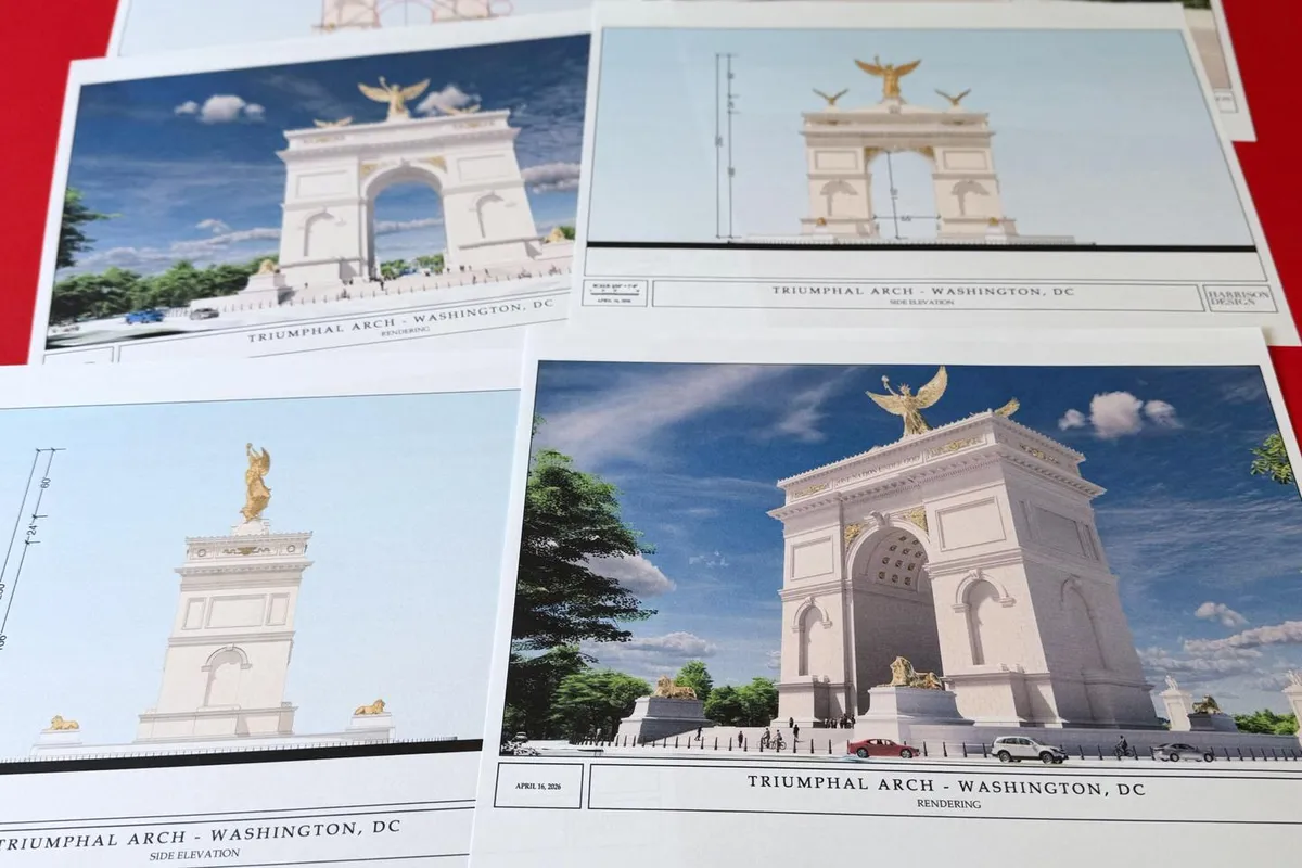 L’administration Trump dévoile les plans d’une grande arche à Washington, inspirée de l’Arc de triomphe à Paris