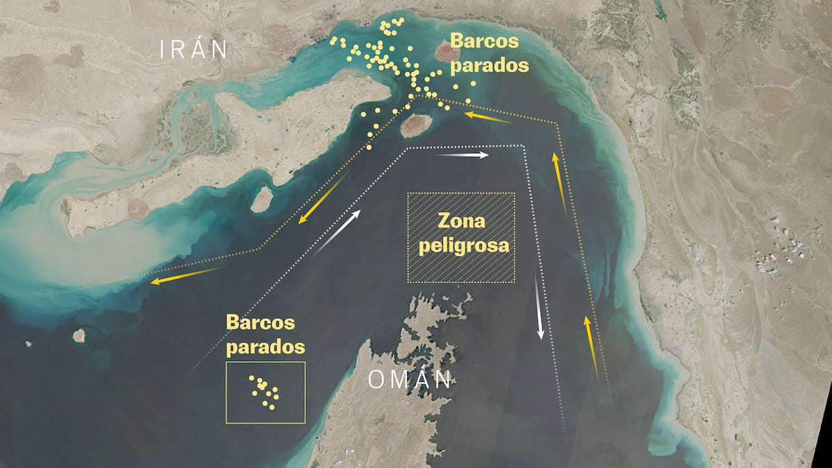 Gráficos | Superpetroleros parados y una nueva ruta controlada por Irán: ¿qué está pasando en Ormuz?