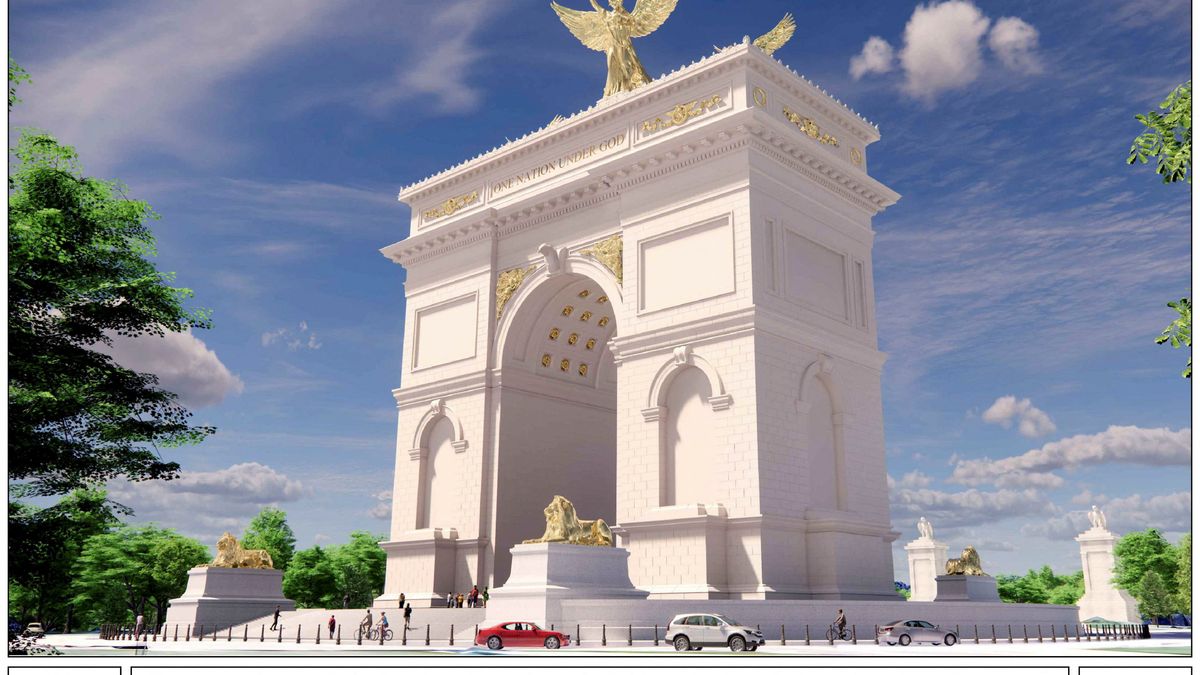 Donald Trump: US-Regierung veröffentlicht Pläne für 76 Meter hohen »Arc de Trump«