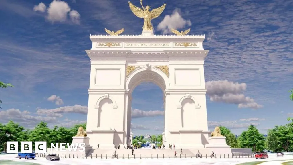 Trump administration unveils 250-foot 'Triumphal Arch' design