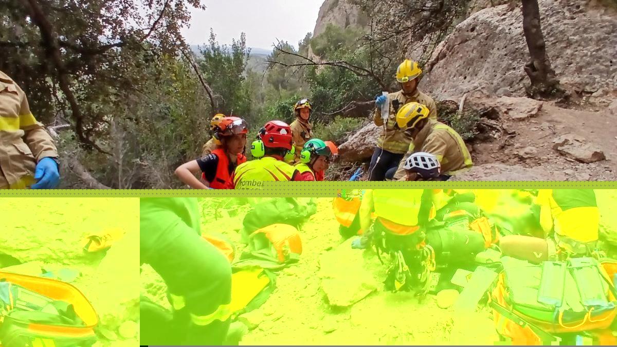 Dos escaladores en estado grave al ser alcanzados por la caída de piedras en Montserrat