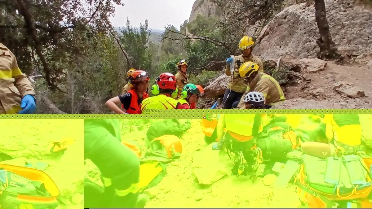 
                          Dos escaladores en estado grave al ser alcanzados por la caída de piedras en Montserrat
                      