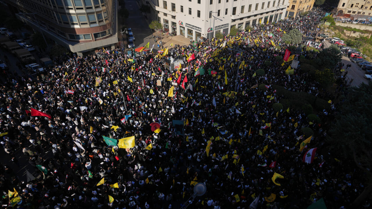 Guerre au Moyen-Orient: au Liban, un rassemblement contre les négociations avec Israël à Washington