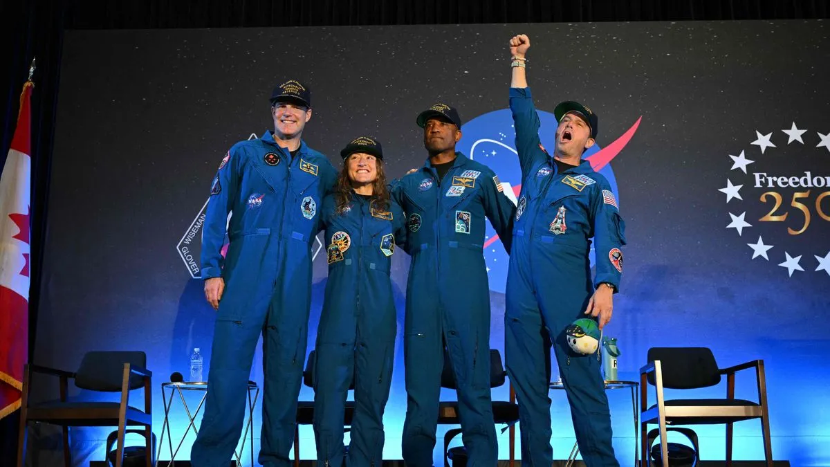 Artemis 2: Astronauten werden nach Mond-Umrundung von der Nasa begrüßt