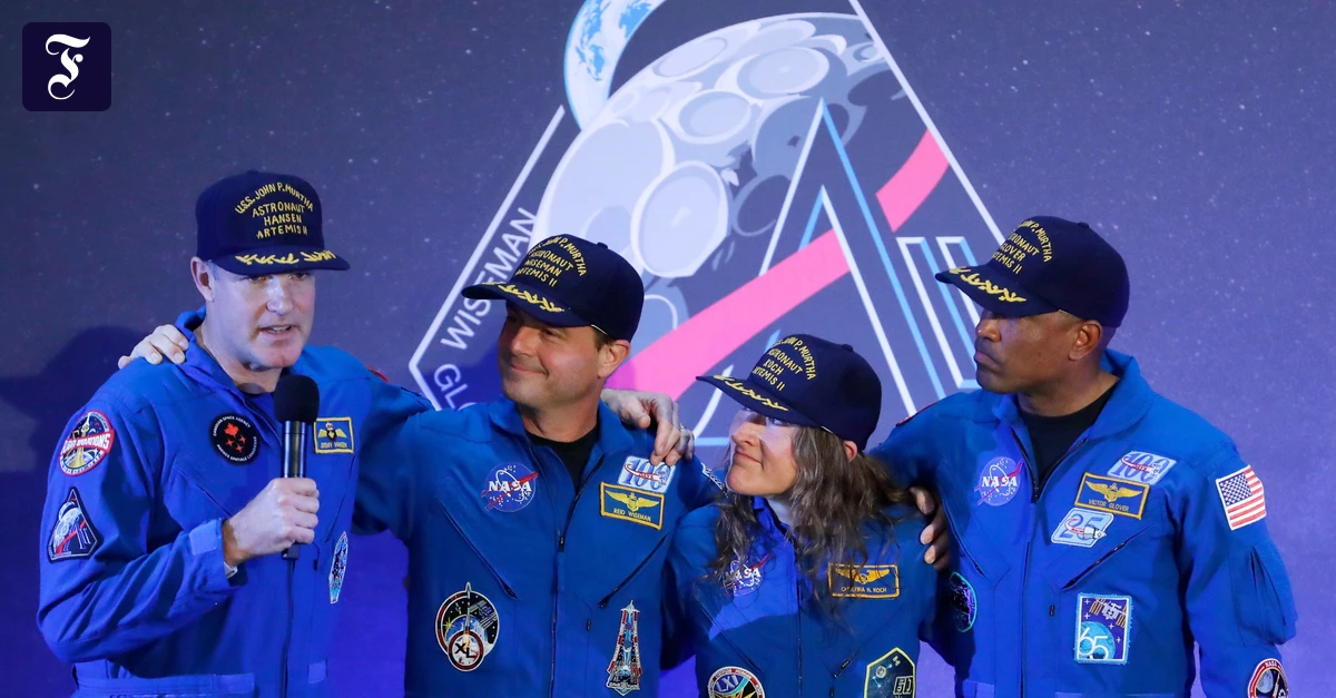 Zehn Tage im All: Mondmissions-Crew nach Rückkehr zur Erde gefeiert