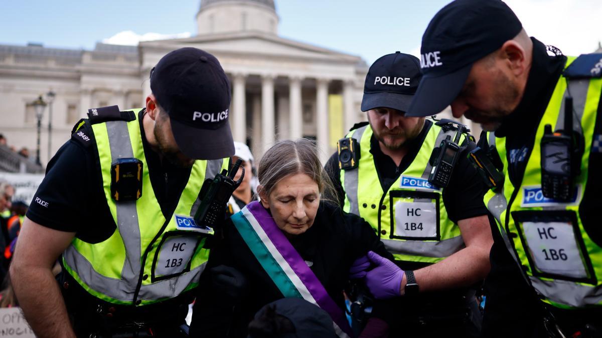 
                                                                                         Más de 500 personas detenidas en una protesta a favor de Palestine Action en Londres
                                                                                     