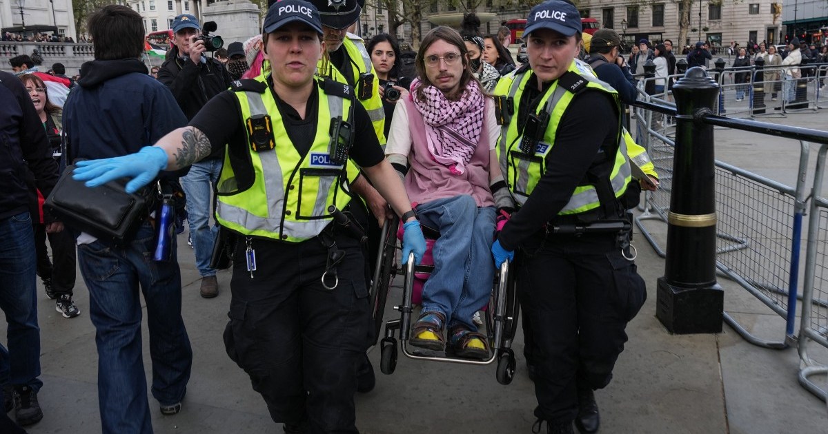 More than 500 people arrested at London rally for Palestine Action