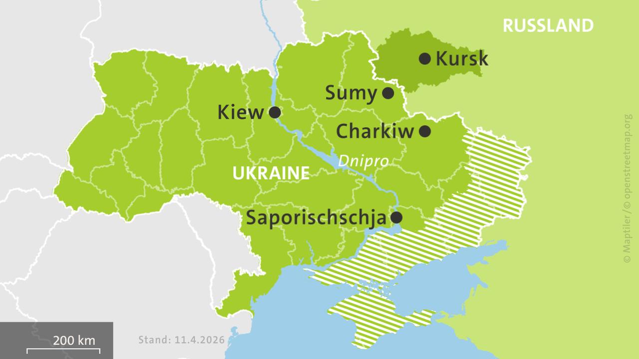 Ukraine und Russland melden gegenseitige Verstöße der Osterwaffenruhe