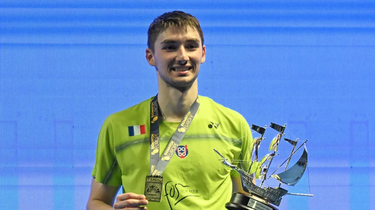Badminton : le Français Christo Popov sacré champion d'Europe en simple pour la première fois de sa carrière