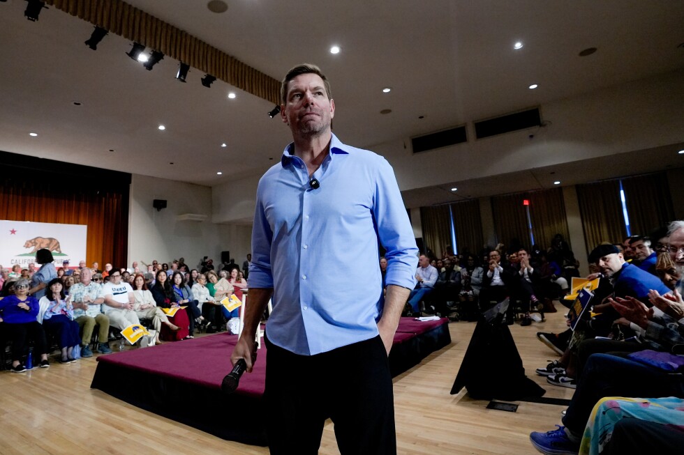 Swalwell exits California governor’s race after assault allegations as rivals seek his supporters