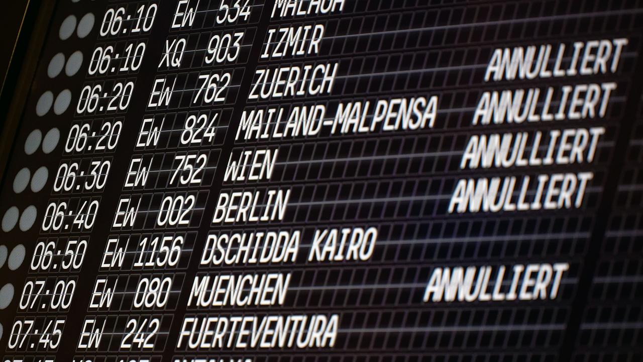 Pilotenstreik bei Lufthansa und Eurowings sorgt für viele Flugausfälle