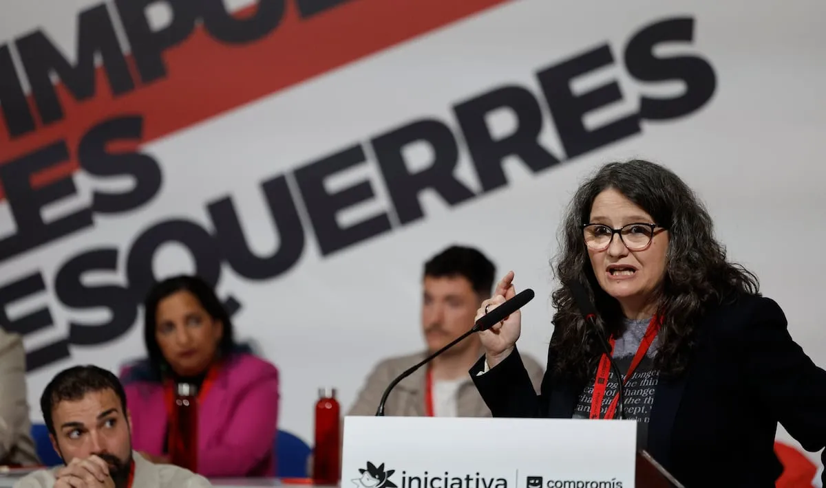 Irene Montero, Mónica Oltra, Sira Rego y Rosangela da Silva, juntas este jueves en un acto en Valencia 