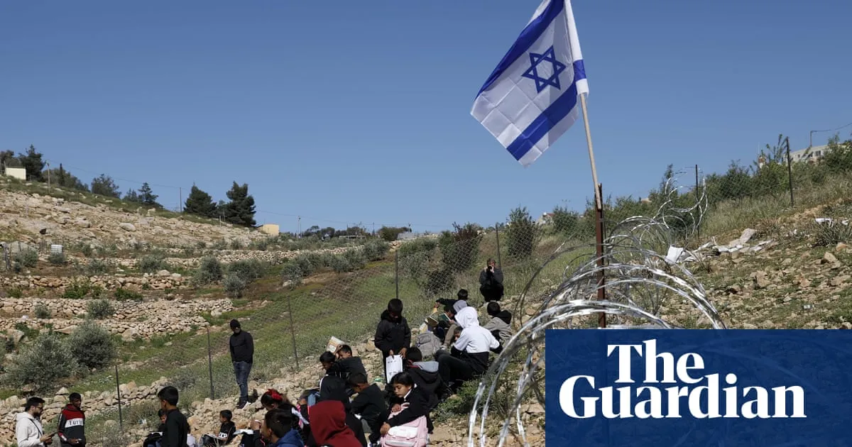 Israeli forces fire teargas at schoolchildren holding West Bank sit-in