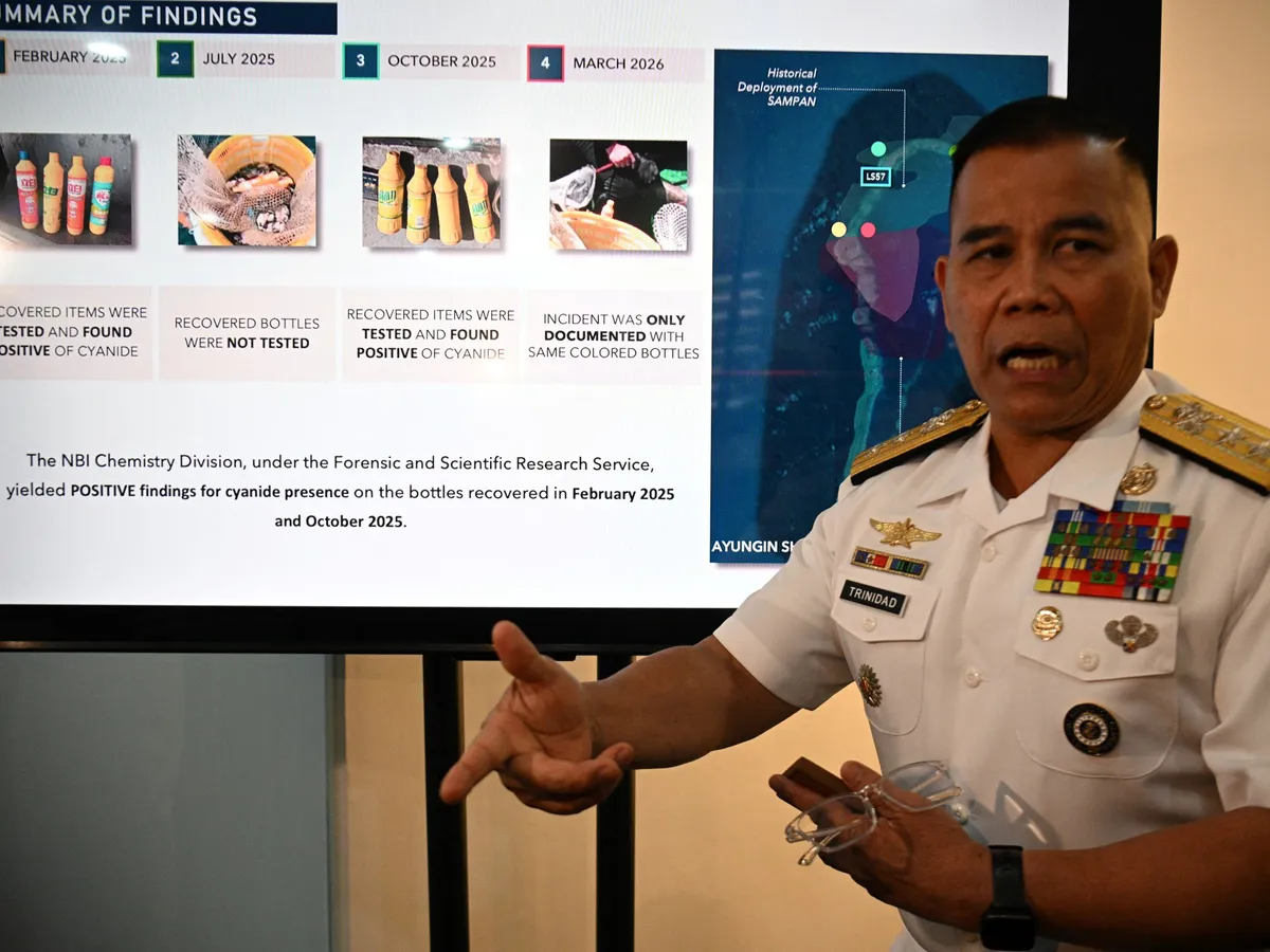 Philippines accuses China of using cyanide to poison South China Sea atoll