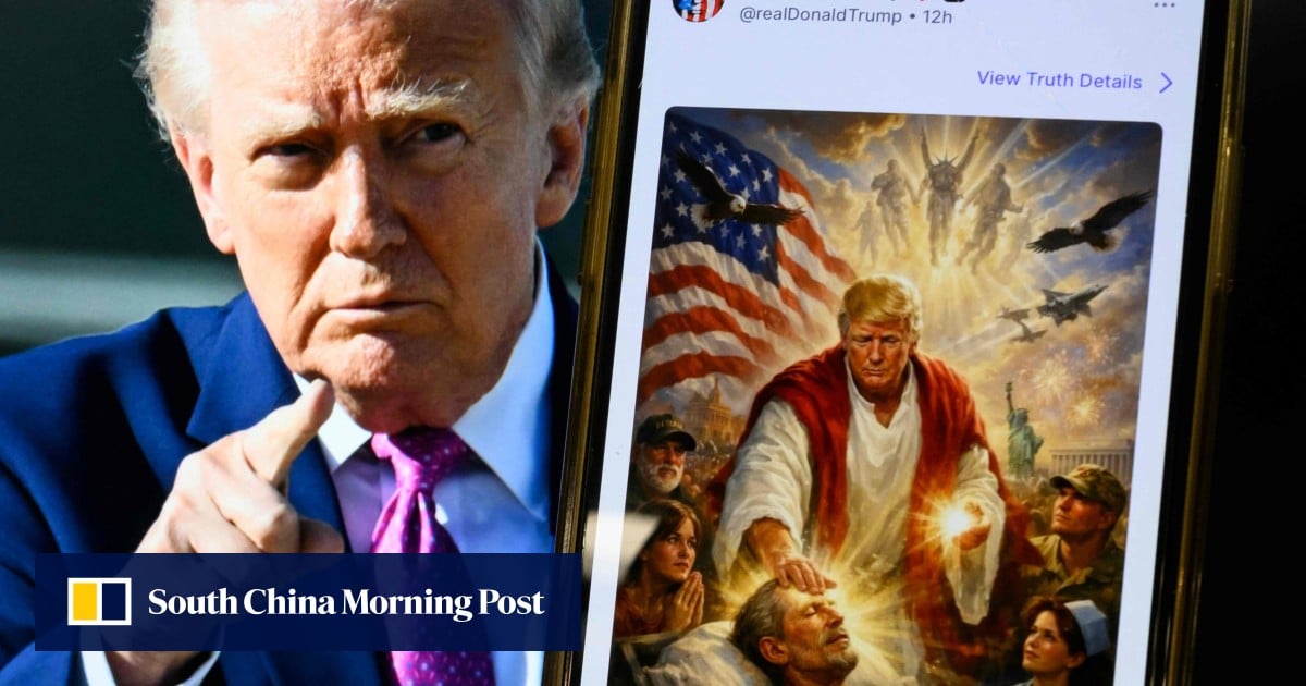 Trump claims Jesus-like meme that caused outcry was him as a doctor