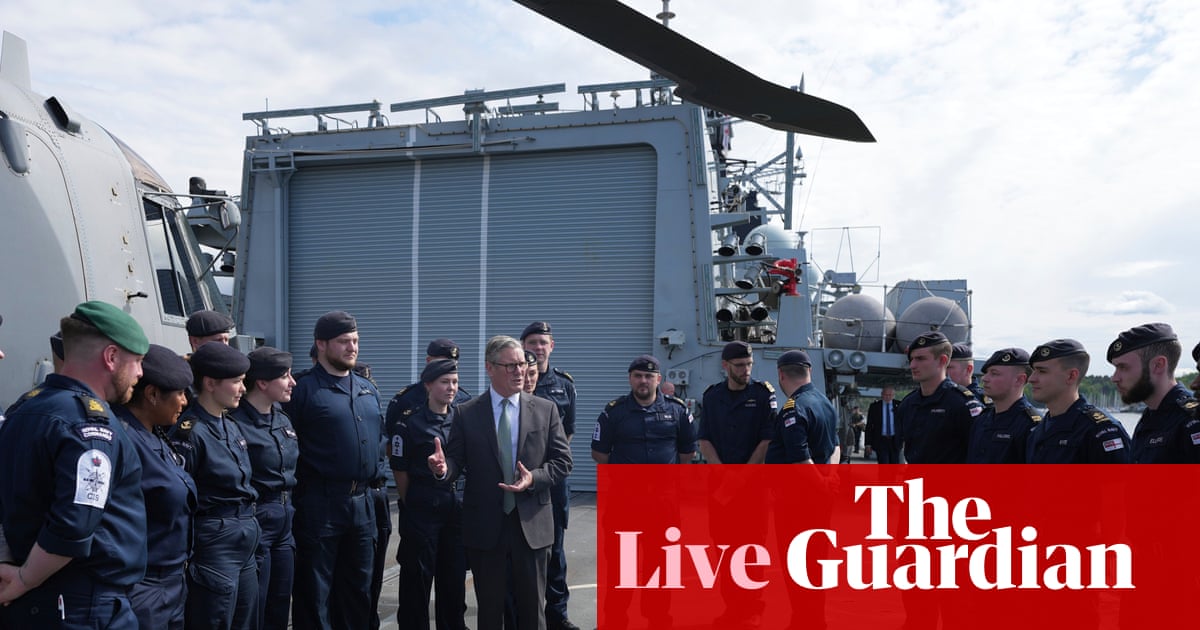 Hegseth right to mock Royal Navy, says ex-army chief as he backs claims over military underfunding – UK politics live