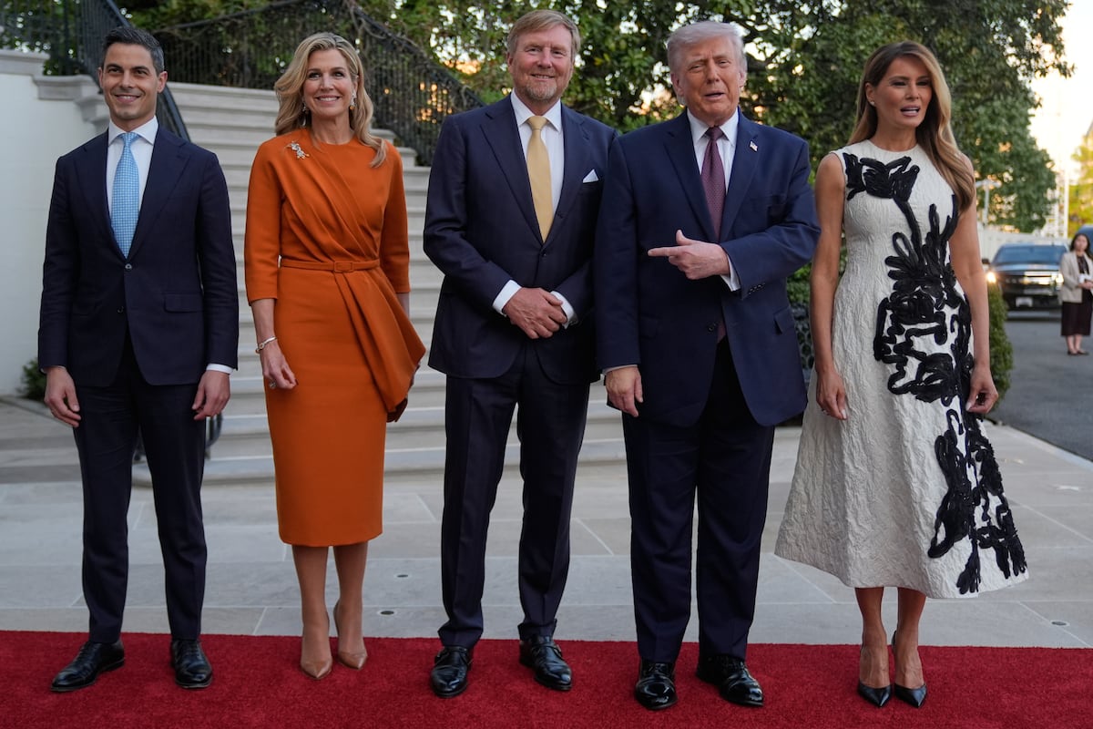 Los Trump invitan a cenar a Guillermo y Máxima de los Países Bajos a la Casa Blanca, en imágenes