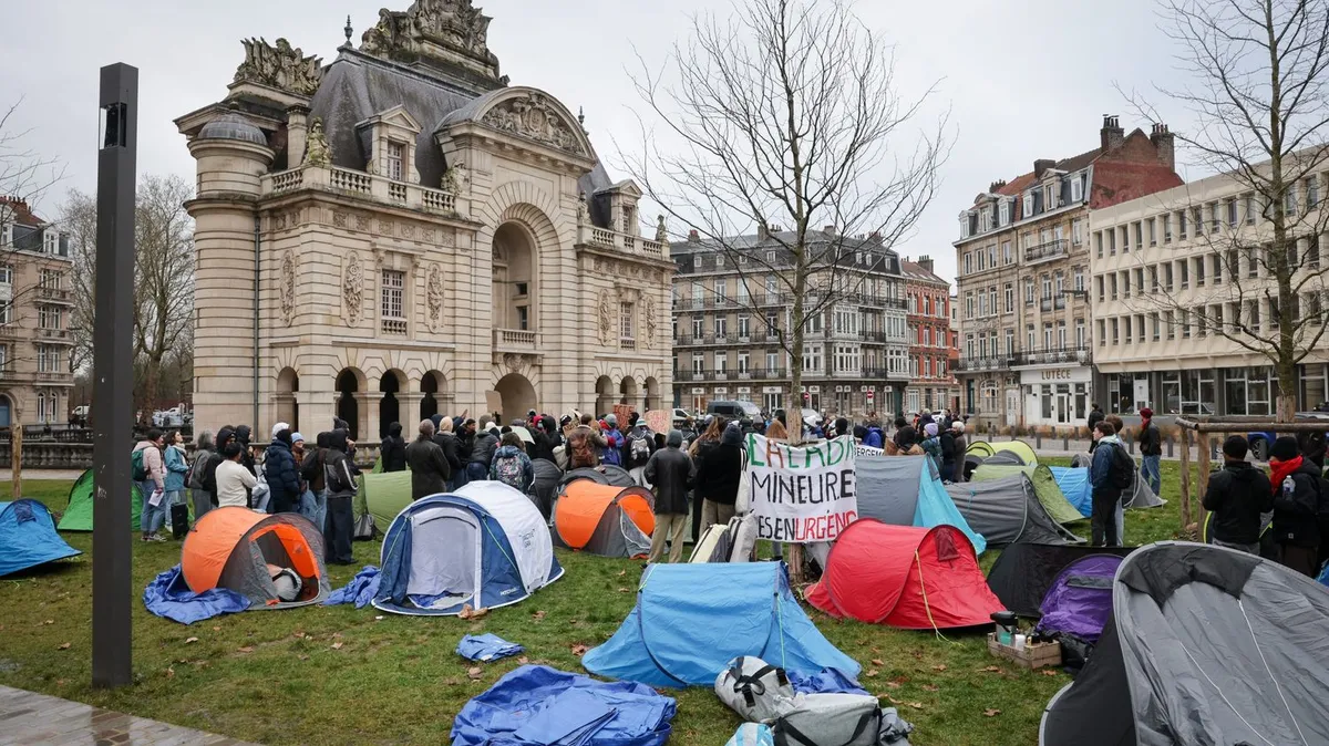Dans le Nord, 63 places d'hébergement obtenues par des mineurs isolés à Lille après leur mobilisation