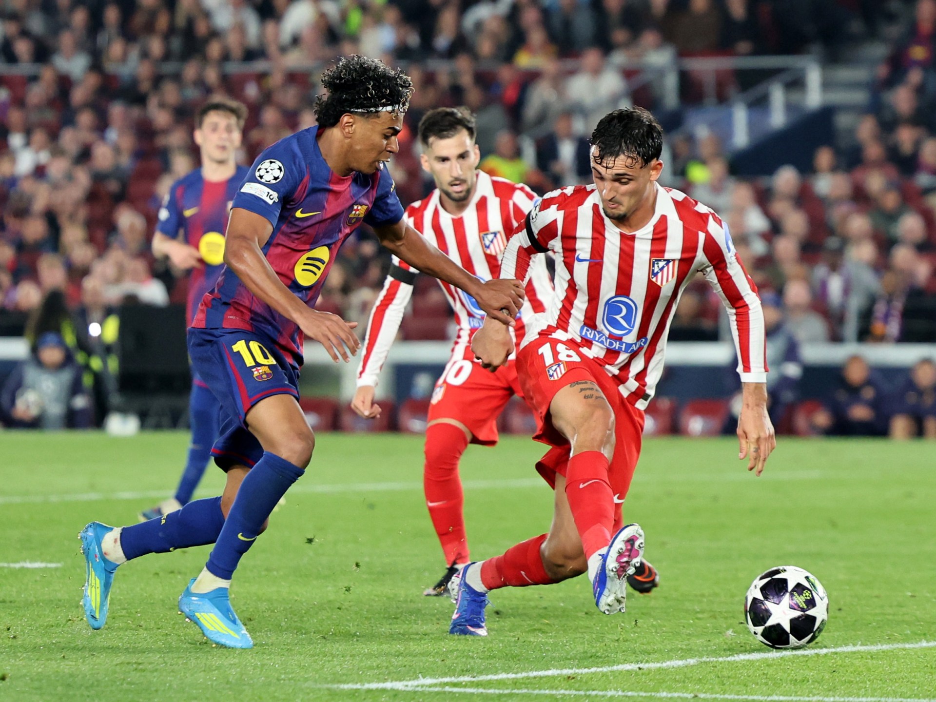 Champions League: Barcelona handball claim against Atletico Madrid rejected