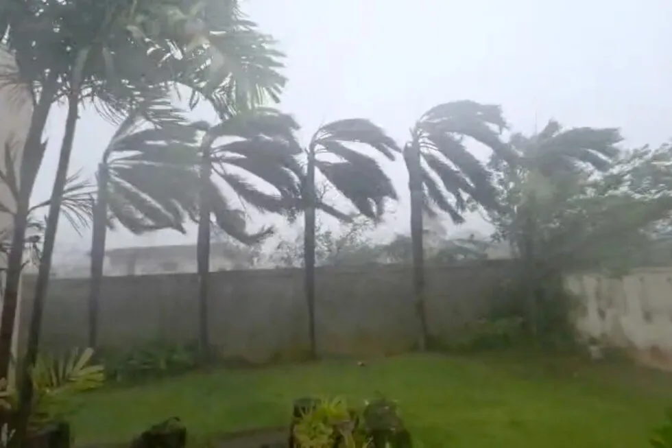 Super Typhoon Sinlaku pounds remote US islands in the Pacific Ocean with ferocious winds