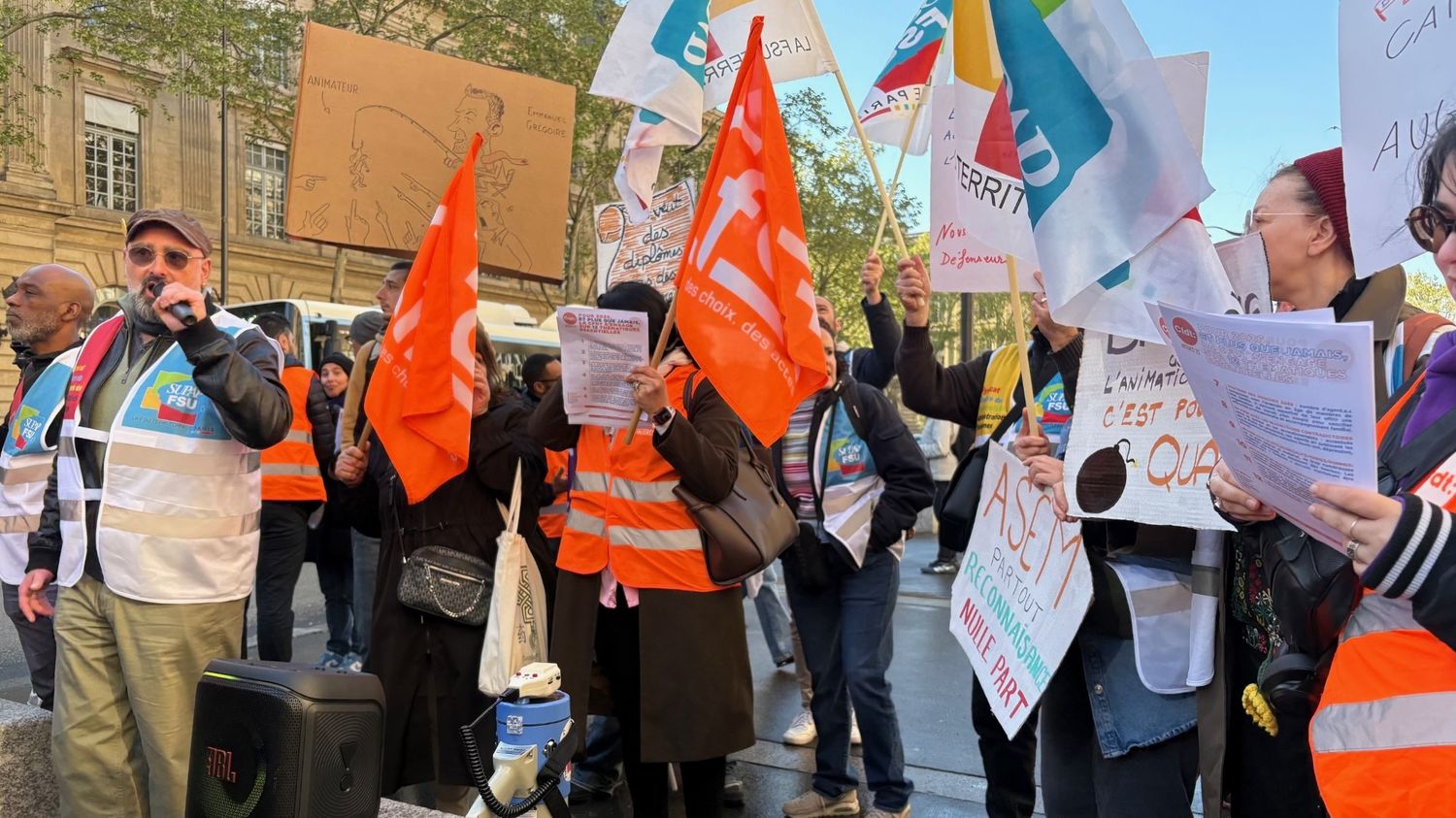 Les animateurs sont "présumés coupables quoi qu'il se passe" : en grève, les agents du périscolaire parisien dénoncent des suspensions "abusives"