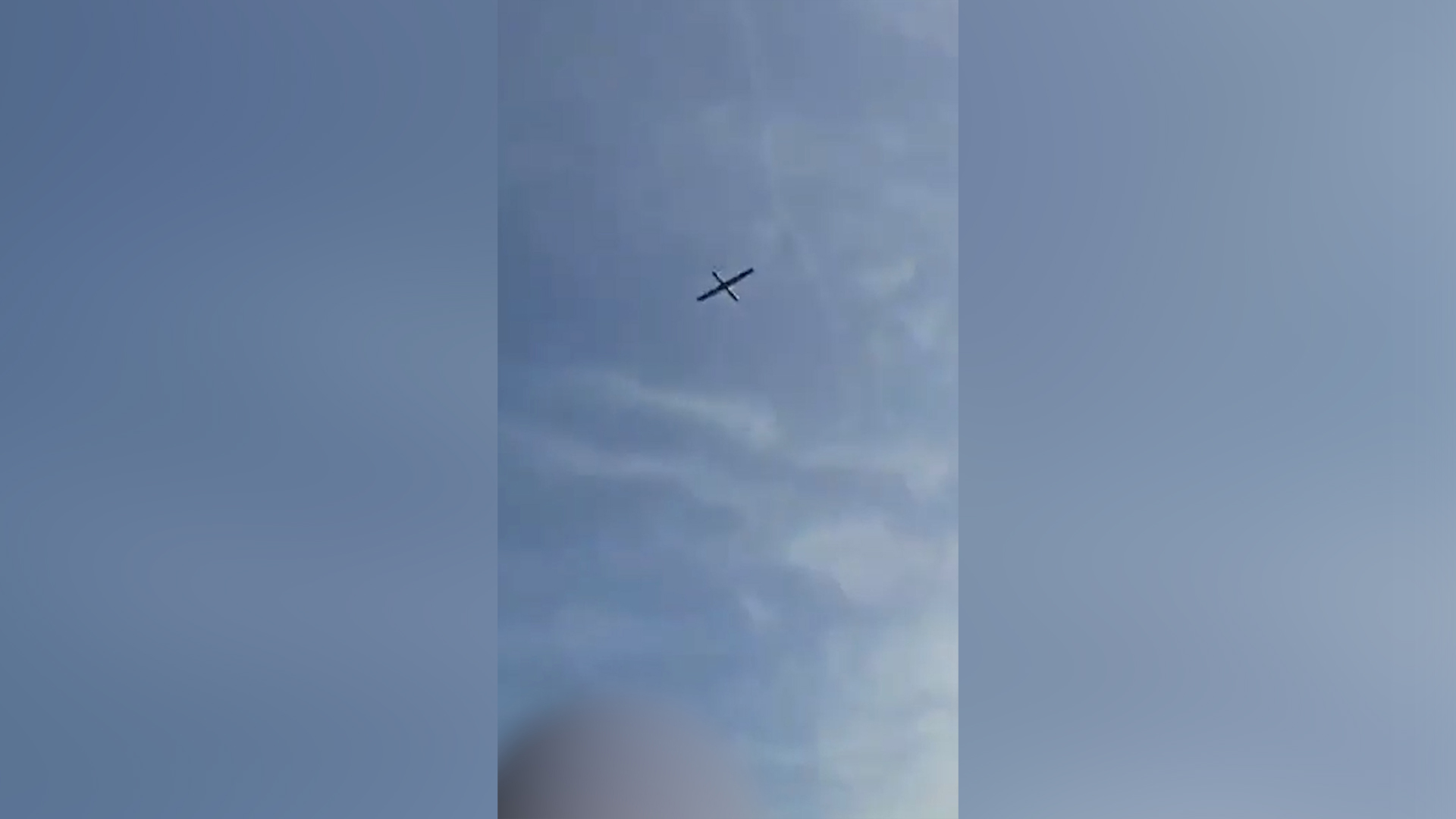 Video shows drone exploding in northern Israel