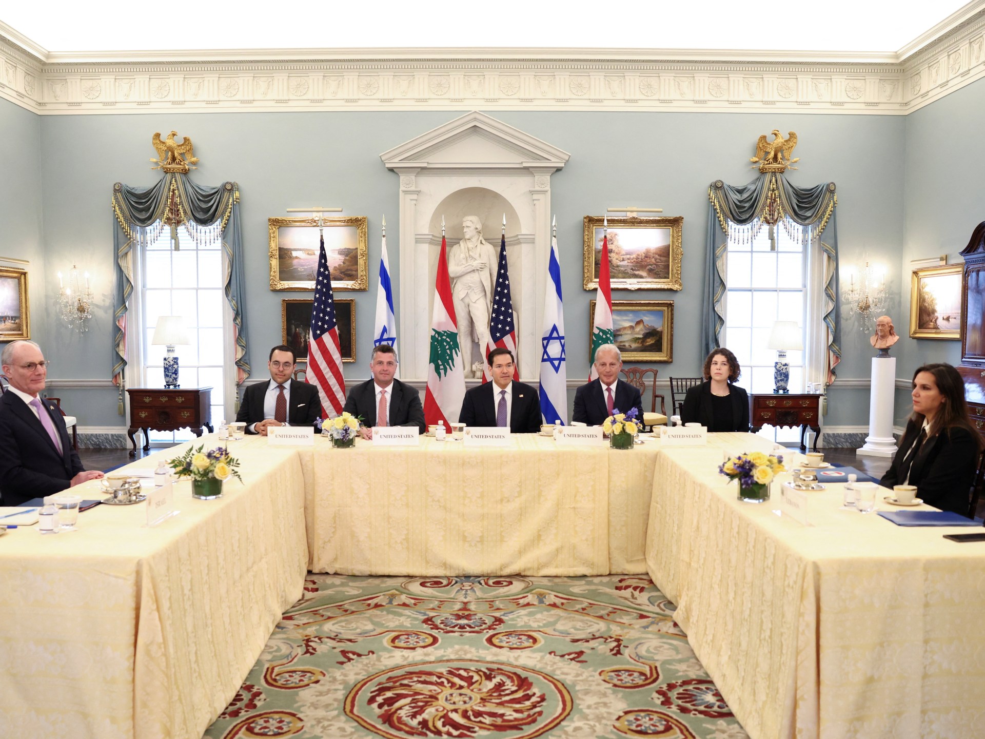 Israel and Lebanon hold rare talks in Washington, DC, amid Iran war