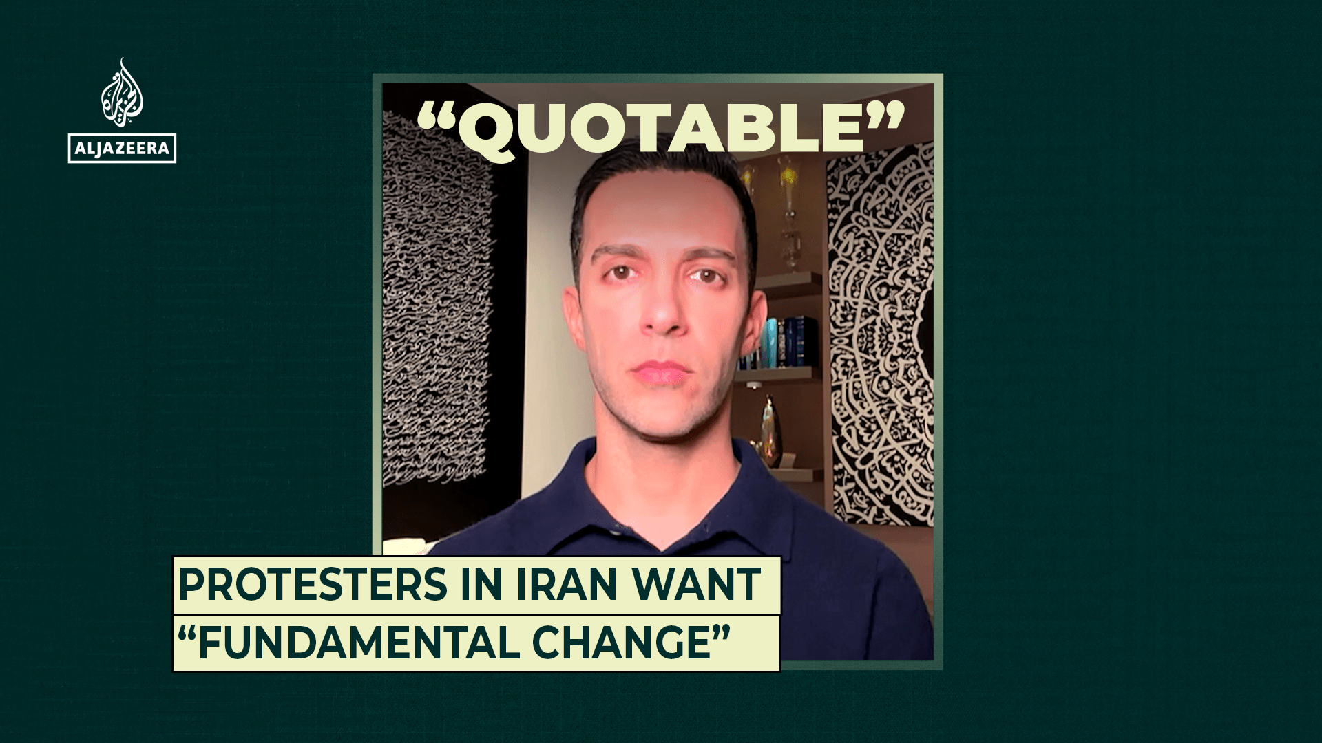 Protesters in Iran want “fundamental change”