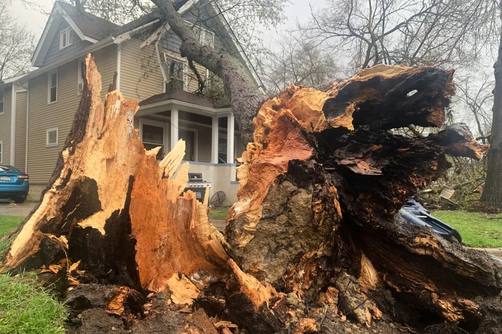 Thunderstorms rip across Michigan damaging 2 ice arenas, other structures