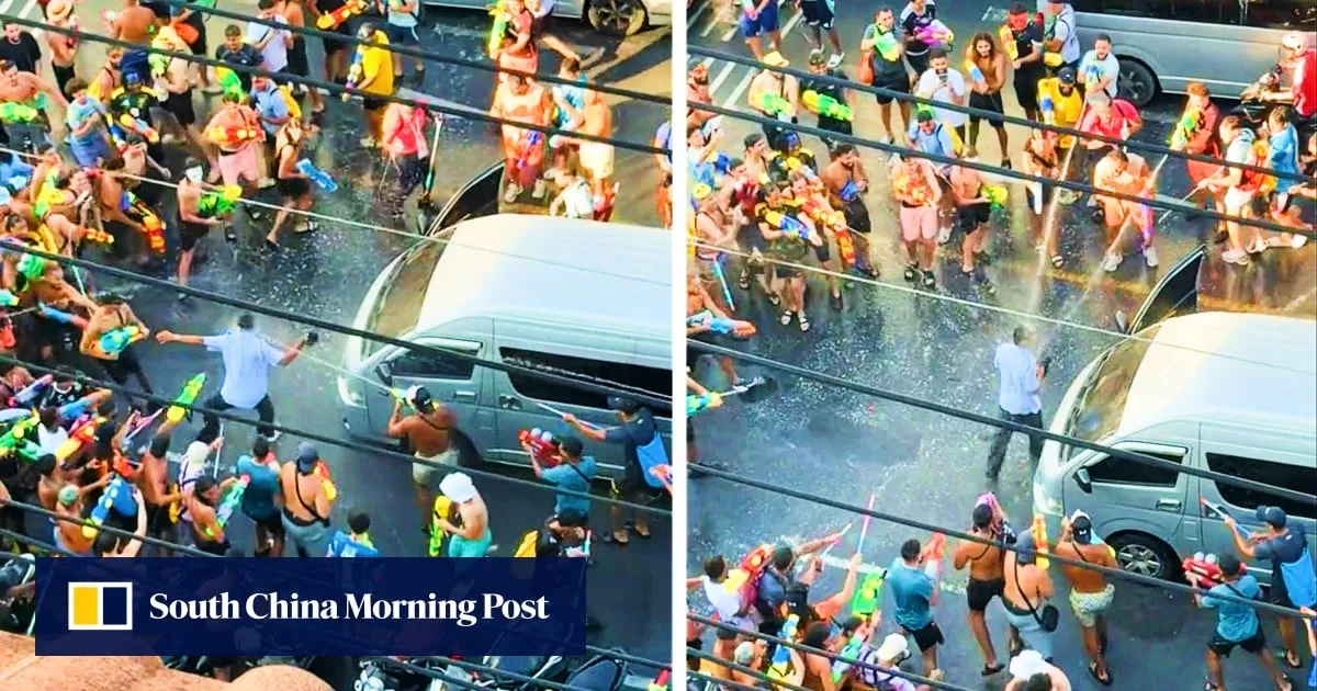 7 French tourists arrested after viral Songkran spray clash with van driver in Phuket