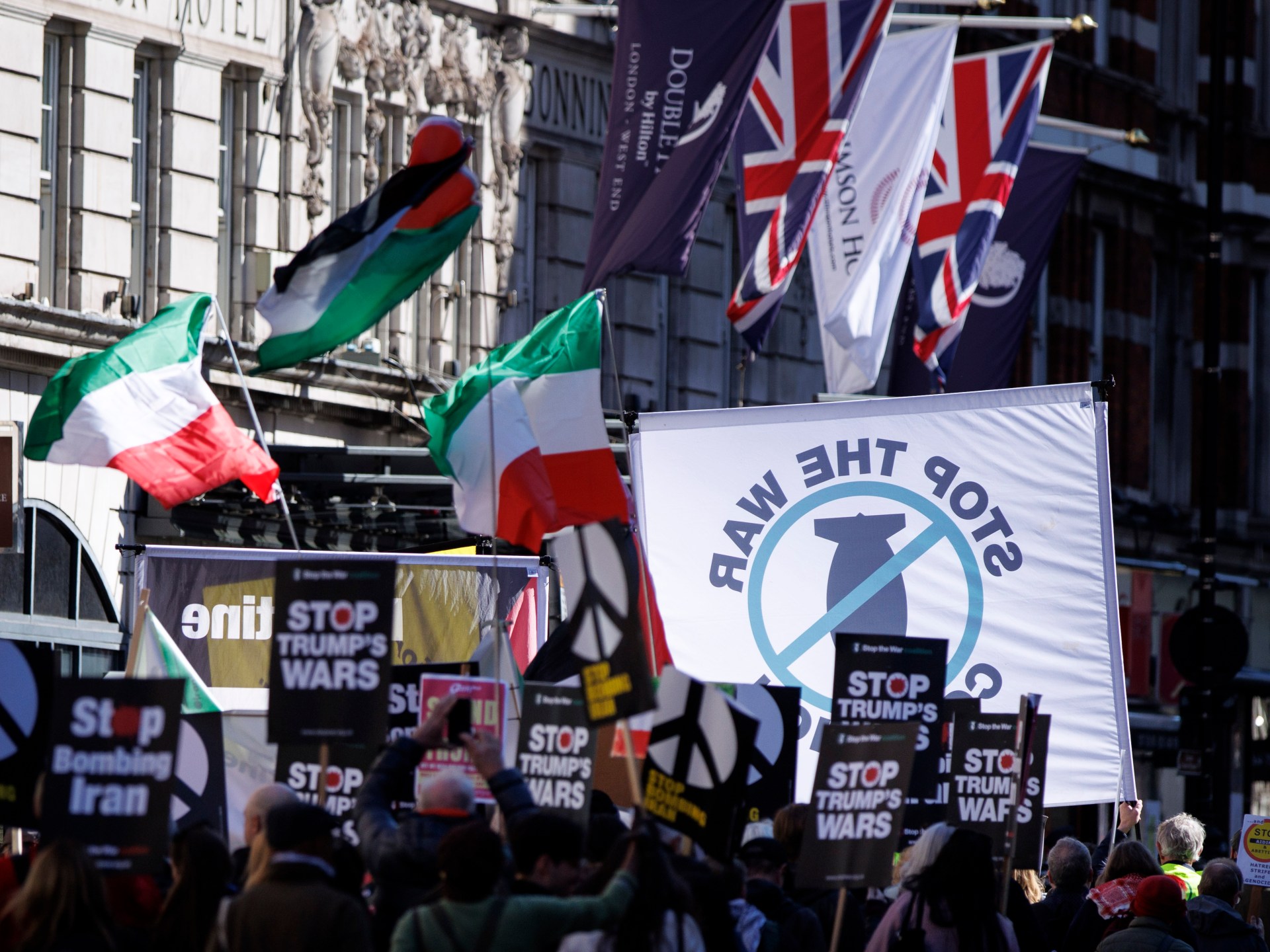 Why are anti-war protests in the West muted on Iran?
