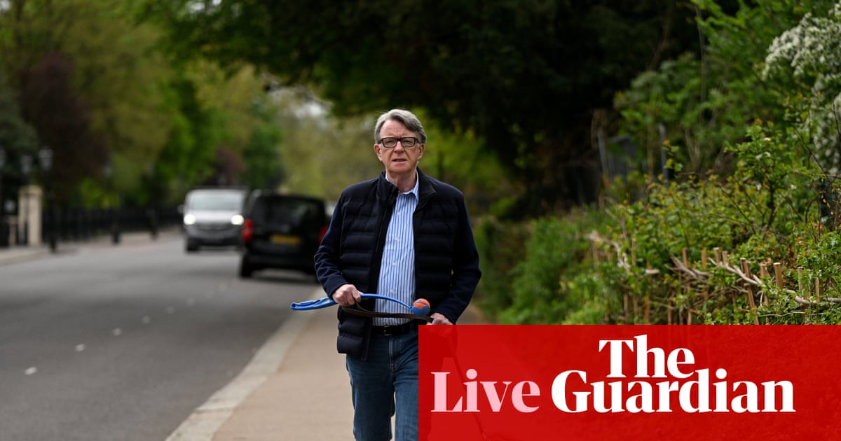Minister defends Starmer amid Mandelson revelations, saying vetting decision ‘utterly unacceptable’ – UK politics live