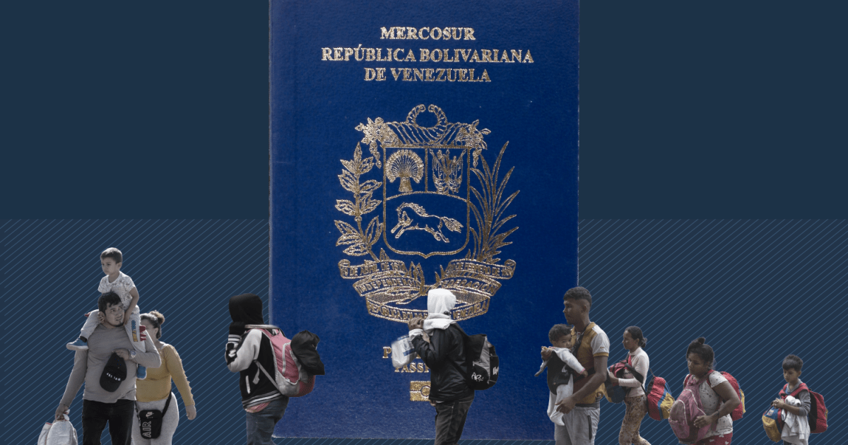 Which countries host the largest Venezuelan populations?