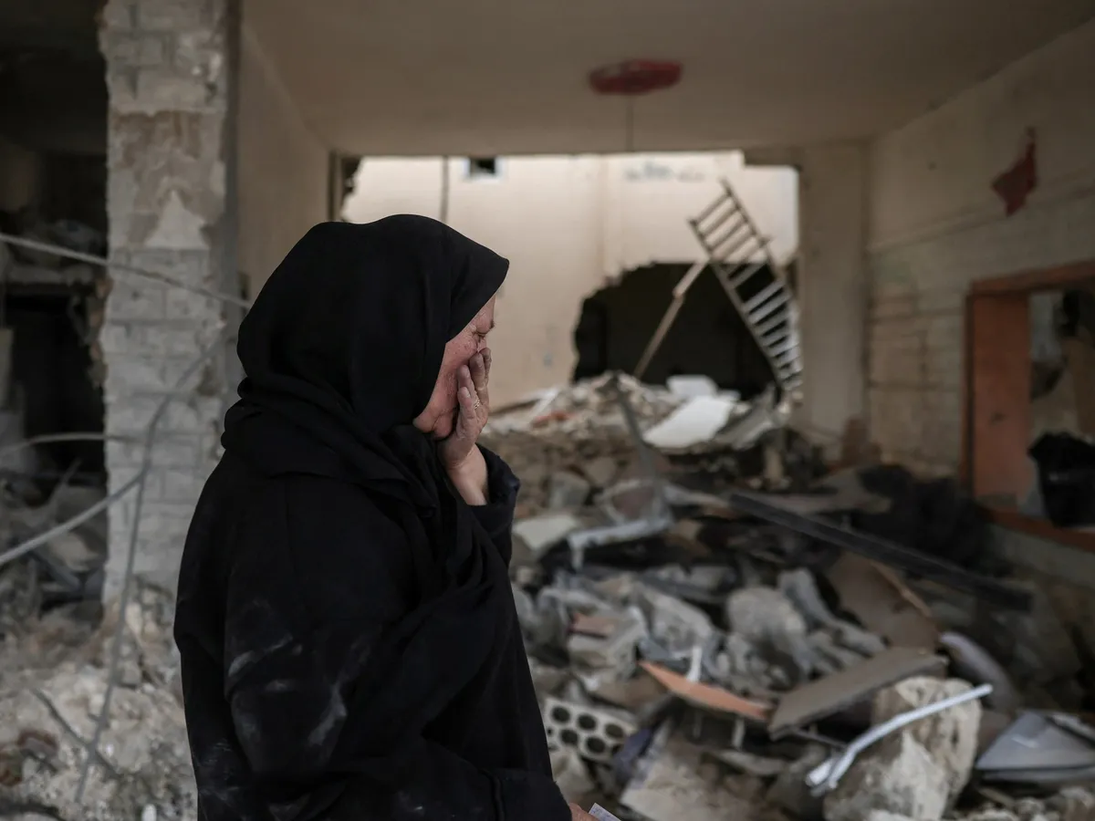 Displaced Lebanese woman returns to find home destroyed after ceasefire