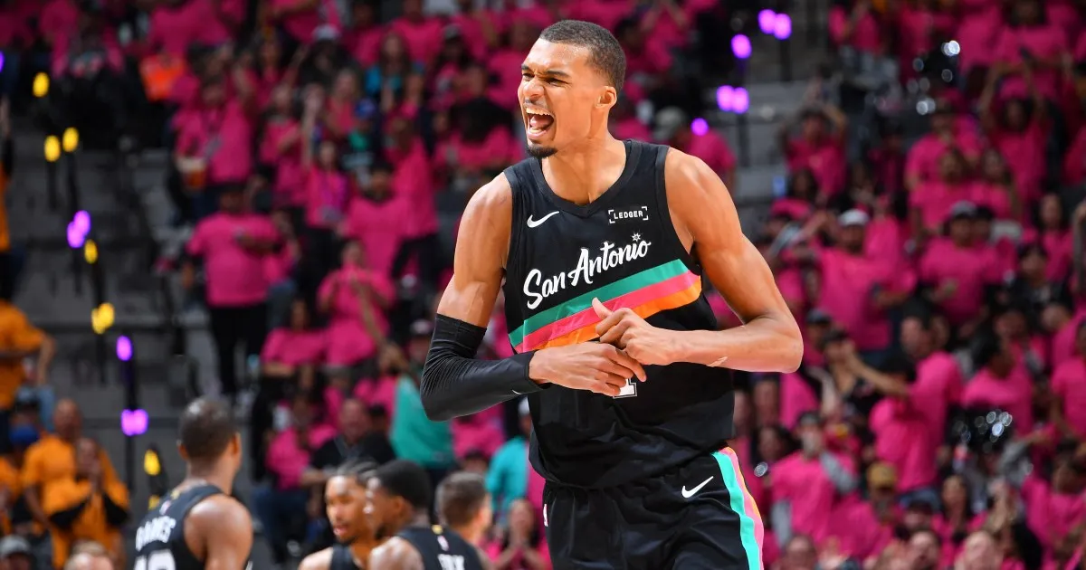 Wembanyama makes history as Spurs defeat Blazers in Game 1